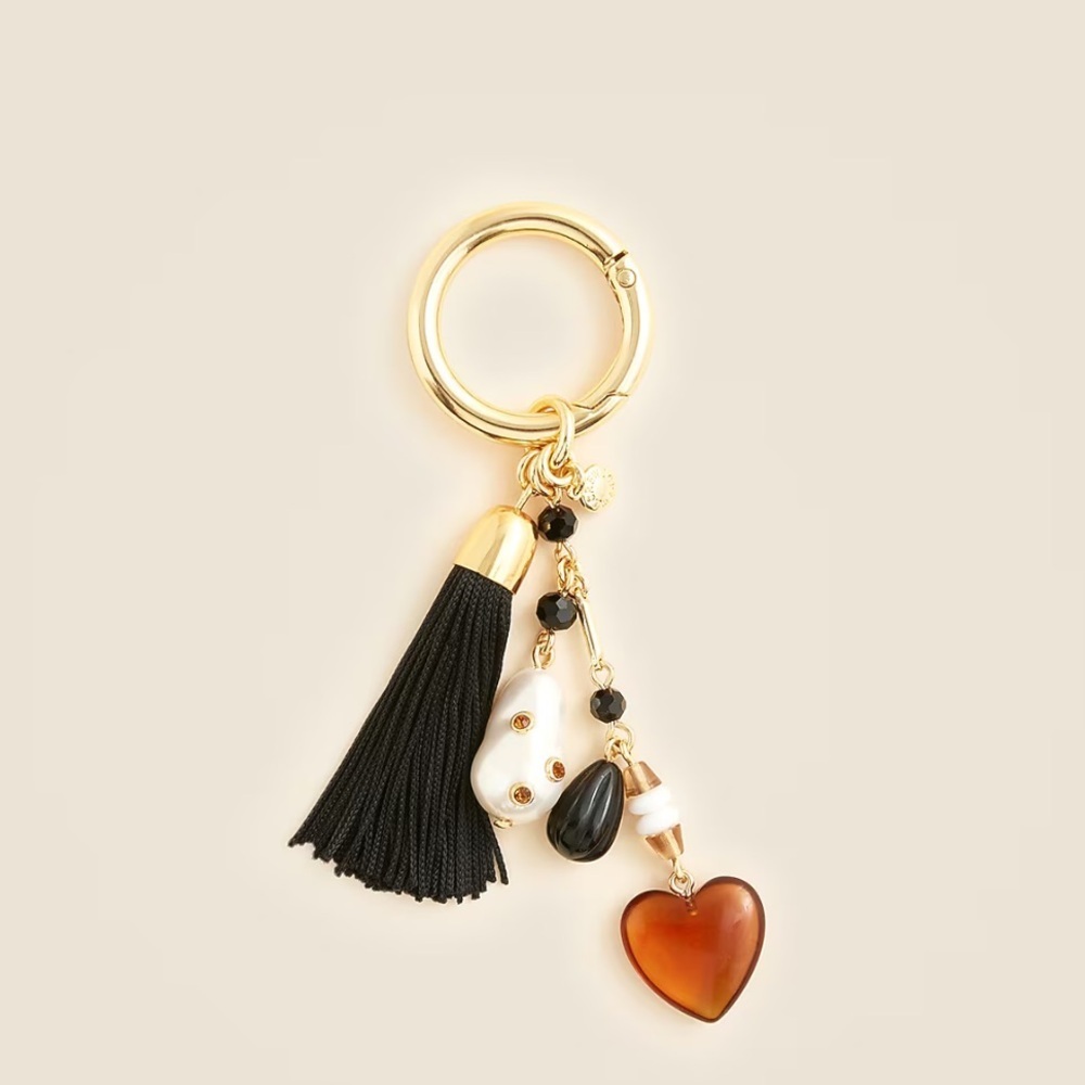 J crew Beaded tassel bag charm